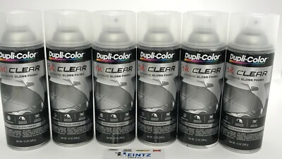 Duplicolor 1KCG-6 PACK Clear Extreme Gloss Finish Spray Paint - 12 oz Aerosol