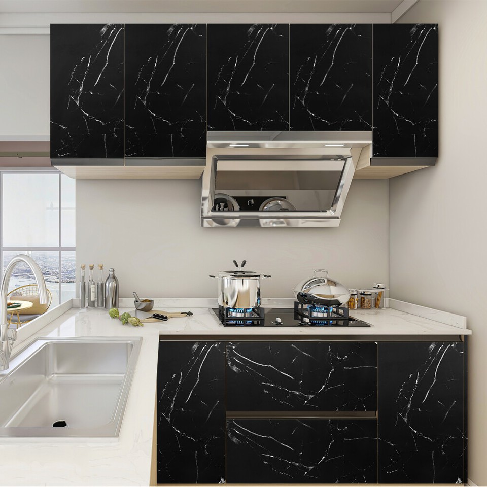 10M Roll Kitchen Tile Stickers Selfadhesive Bathroom Marble Sticker