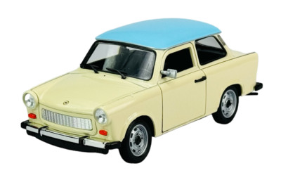 WELLY TRABANT 601 BEIGE 1:24 DIE CAST METAL MODEL NEW IN BOX 24037