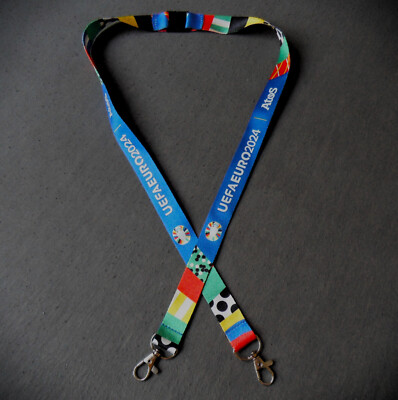 Schlüsselband _ Schlüsselanhänger UEFA EURO 2024 _ 2 Karabiner #