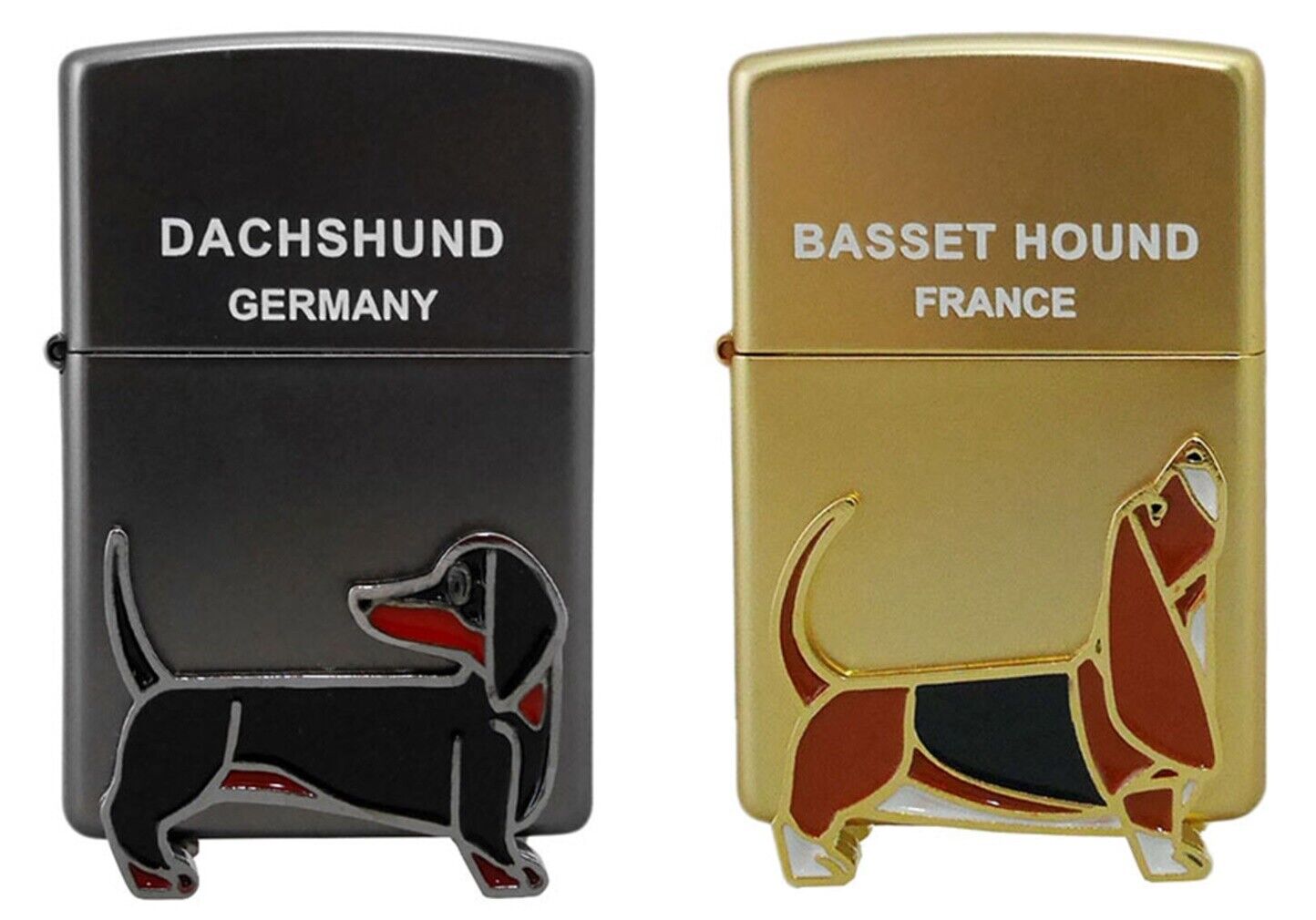 ジッポ Basset Hound 犬 オイルライター - タバコグッズ