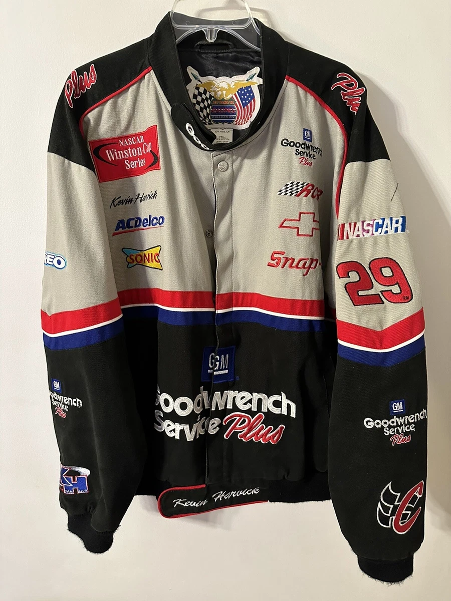 Vintage Jeff Hamilton Kevin Harvick Nascar Racing Jacket Mens Size XL Sportswear