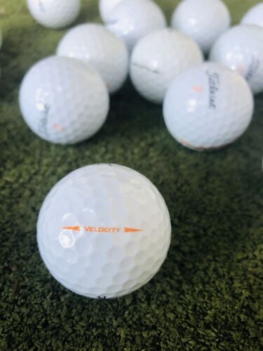 50 Titleist VELOCITY Used Golf Balls White AAAAA  (5A Grade) Mint Condition - Afbeelding 1 van 3