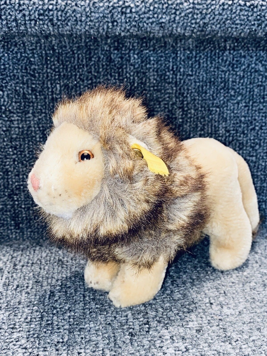 Steiff Lion Plush Leo Mini Vintage German Doll Furry Fuzzy Mane