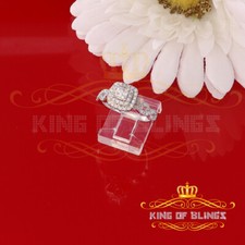 925 Sterling White Silver Square-Shaped 1.50ct Cubic Zirconia Womens Ring Size 7