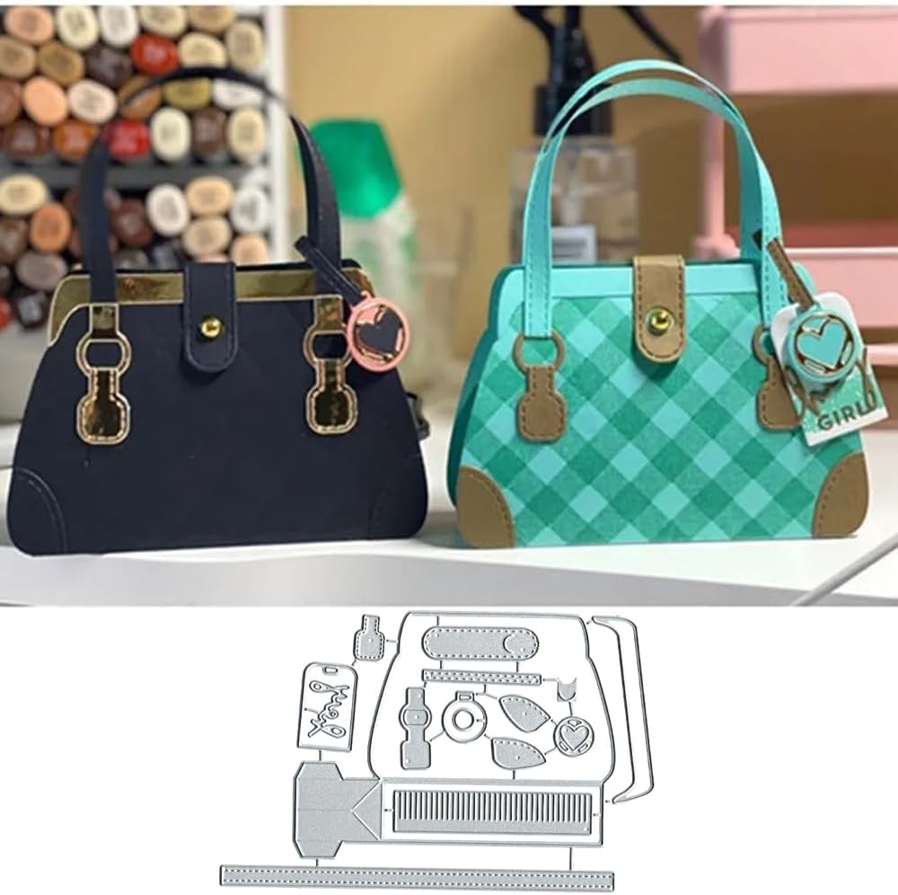 Handbag Bag Metal Die Cuts, Handbag Bag Frame Metal Cutting Dies Cut Stencils Ca-image