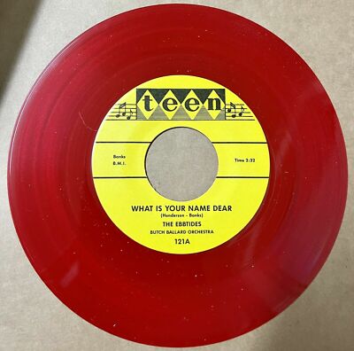 Ebbtides DOO WOP 45 What Is Your Name Dear / Only Be Mine RED WAX TEEN REPRO M-