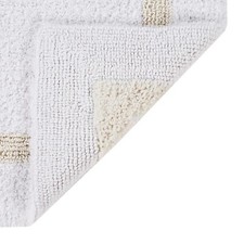 Better Trends 100 Cotton Bath Mat, White  Ivory - 17" x 24"