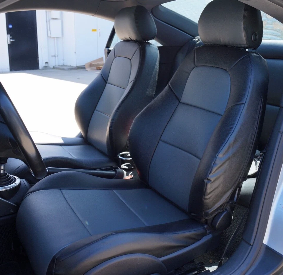 for AUDI TT 1999-2006 IGGEE S.LEATHER CUSTOM FIT 2 FRONT SEAT COVERS 13 COLORS - Image 4 of 4