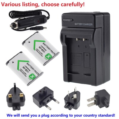 NP-BX1 Battery or AC Charger for Sony Cyber-Shot DSC-RX100 II III Sony NP-BX1/M8