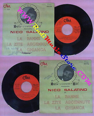 LP 45 7''NICO SALATINO La banne Dialogo in piazza La zite ascennute no cd mc dvd