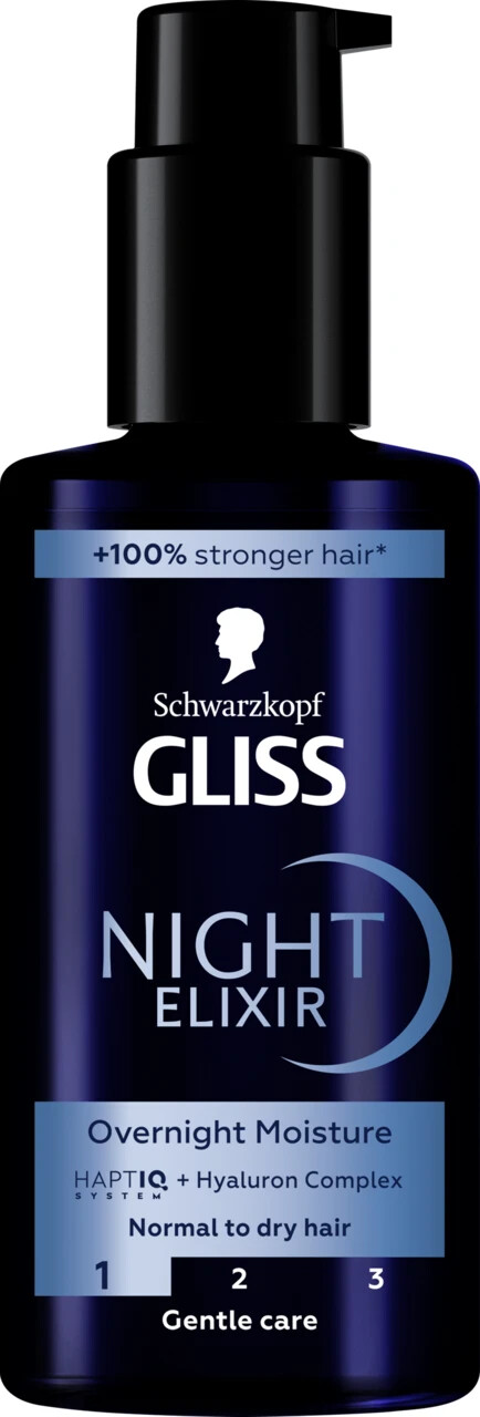 Schwarzkopf GLISS Hair Repair Night Elixir Overnight Moisture 100ml