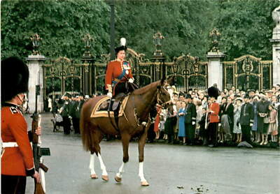 H.M. THE QUEEN, Trooping the Colour, W. W. Roberts, J.AR Postcard