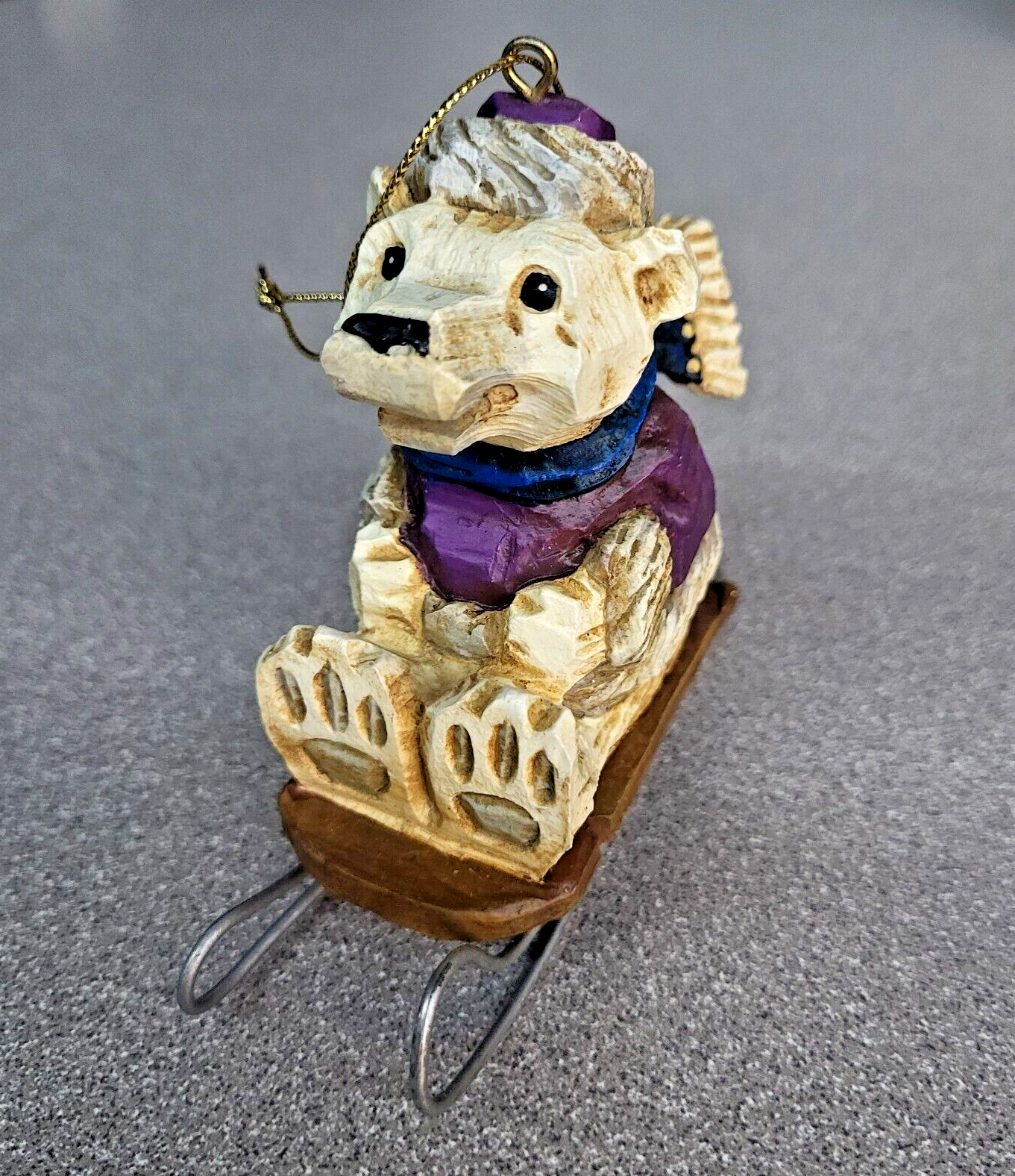 David Frykman Ice Cubs Polar Bear Sled Winter Fun Jordan 4 Ornament 2001