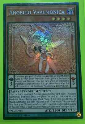 Yugioh! Angello Vaalmonica, VASM-EN031, Collector's Rare Yugioh! Angello Vaalmonica, VASM-EN031, Collector's Rare
