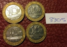 FRANCE DATERUN OF 4 10F 1989,1990,1991 AND 1992 - LOT 3305*