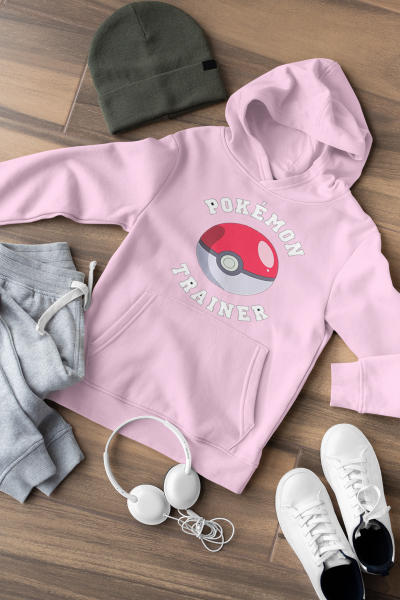Pokémon Kapuzenjacke Für Kids - Pikachu Trainer Jacke In Grau Meliert, 80% Baumwolle