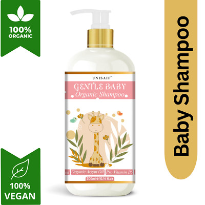 Gentle Baby Organic Hair Shampoo Pro Vitamin B5, Tear Free Paraben, Sulfate Free