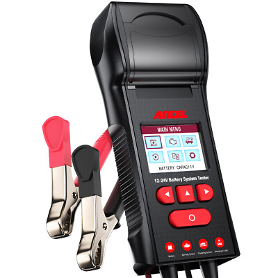 ANCEL BST600 Car Battery Tester with Printer Digital Auto Battery Load Tester