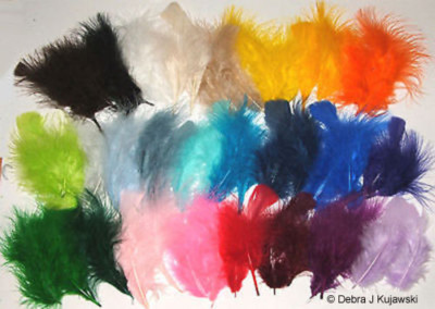 Quality 3-8'' L  Fluffy Marabou Feathers in 30 colors 7 grams (1/4 oz) Approx 35