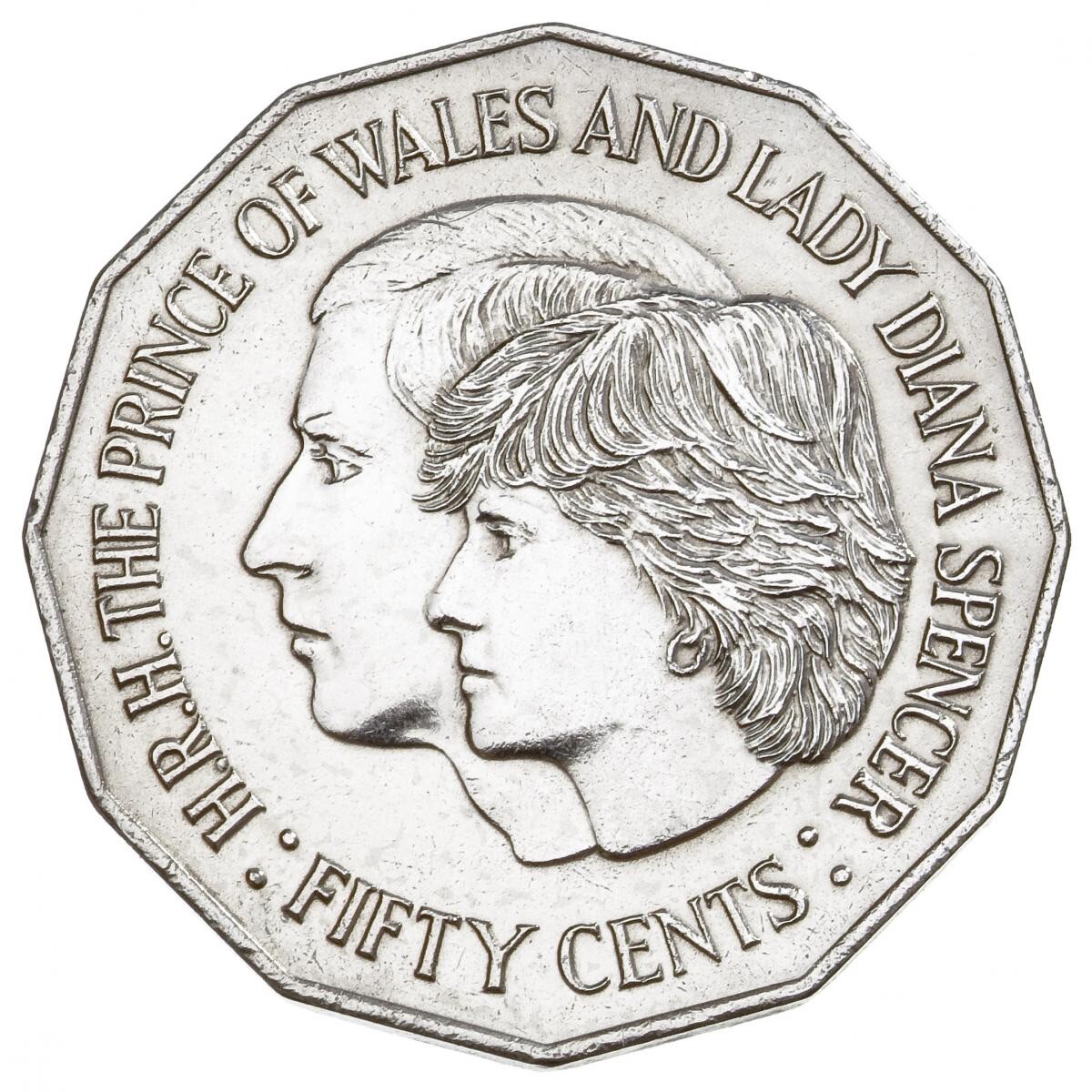 1981 AUSTRALIAN 50 CENT COIN | ROYAL WEDDING HRH PRINCE CHARLES