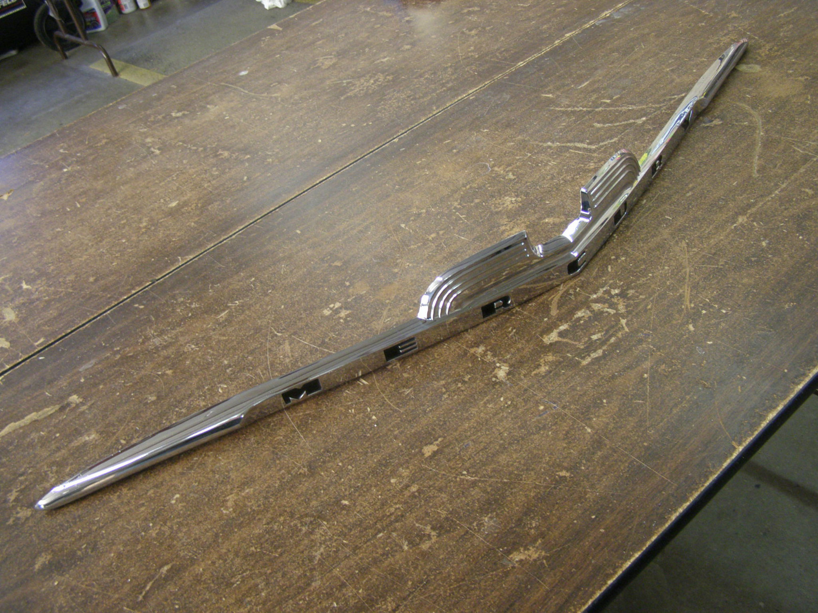 NOS OEM Ford 1950 Mercury Hood Ornament Moulding Trim Monterey Emblem
