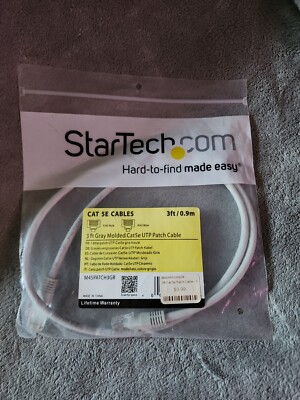 Startech.com 3 Ft Gray Molded Cat5e Utp Patch Cable - 1 X Rj-45 Male Network - 1