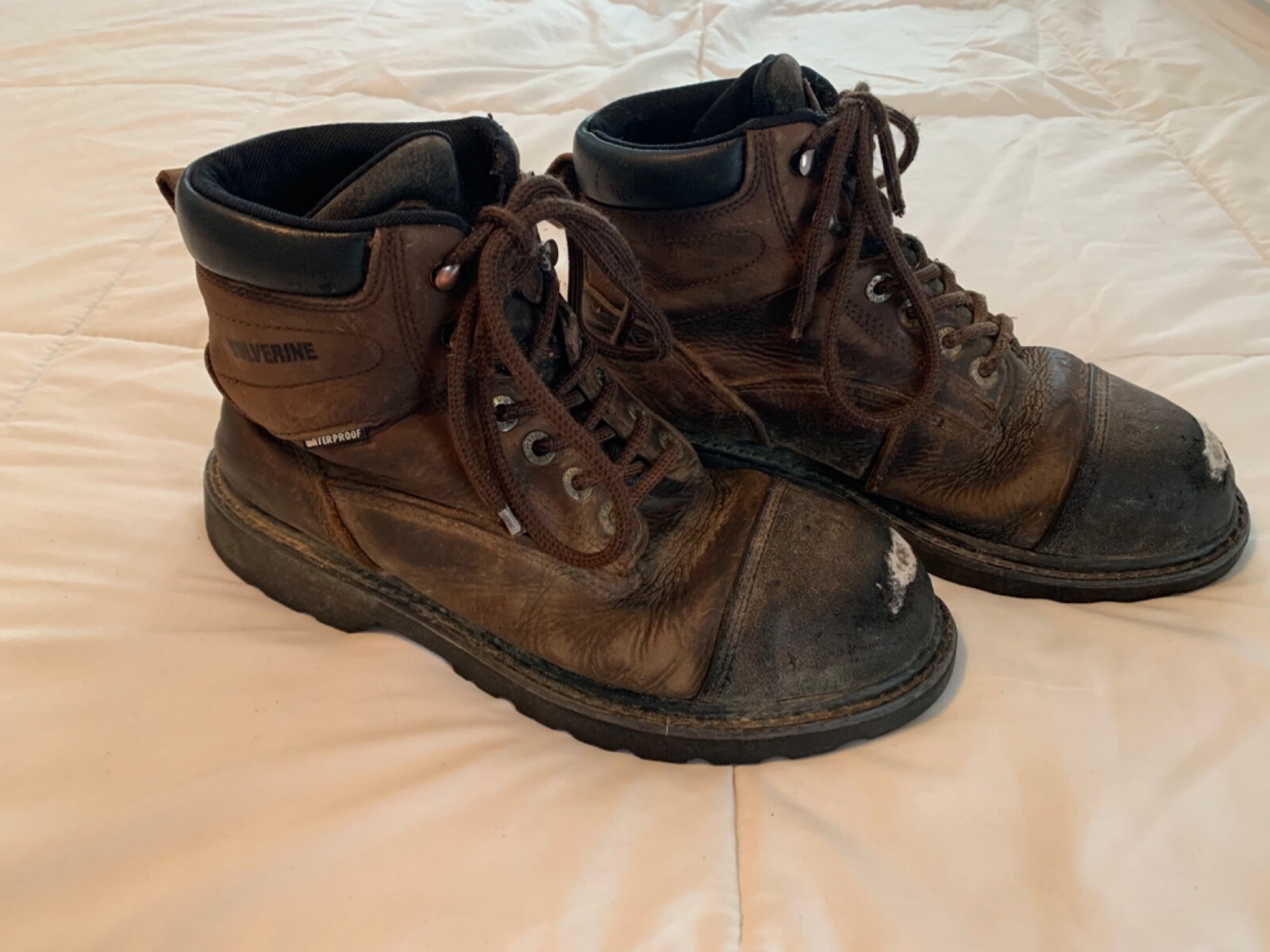 Wolverine Men's 8M Waterproof Steel Toe Brown Work Boots W08685