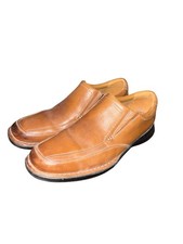 Clarks Mens Leather Loafer 11.5 Brown Dress Casual Business VGC- SALE