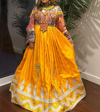 afghan kuchi dress, Afghan Dress, Traditional ethnic handmade chapan