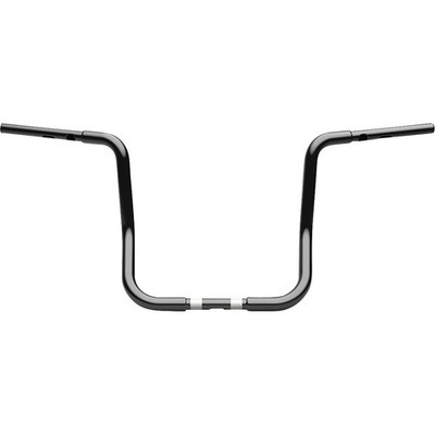 LA Choppers 14 in. Black 1 1/4 in. Twin Round Handlebar LA-7347-14B