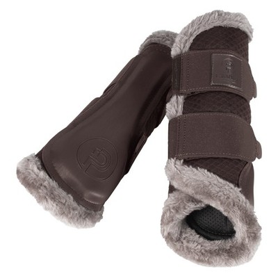 ESKADRON Platinum Gamaschen Mesh Faux Fur - Teak Brown - M
