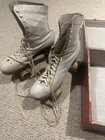 Vintage Women's Leather Roller Skates Size 6 Chicago Brand. Wood Wheels. — photo 1
