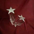 Steuben Star Stream Sculpture, Neil Cohen #8567 Symbolize Connectio/Achievement
