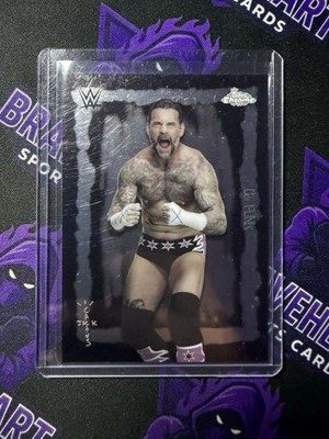 2025 Topps Chrome Cactus Jack WWE CM Punk Fesitval Fury 