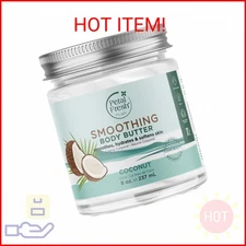 Petal Fresh Pure Smoothing Coconut Body Butter, Organic Argan Oil, Shea Butter, 