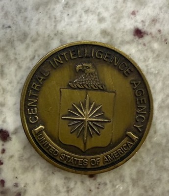 Vintage CIA Central Intelligence Agency Retirement Challenge Coin Medal JCA PP