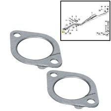 2x Krümmer Dichtung für BMW 7er E65 E66 E67 F01 F02 F03 F04 X3 E83 F25 X5 BD125