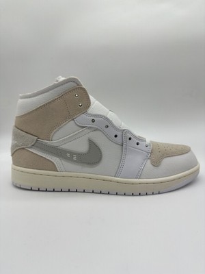 Air Jordan 1 SE Craft Mid Inside Out  White Sail DM9652 120 White Tech Grey Sail