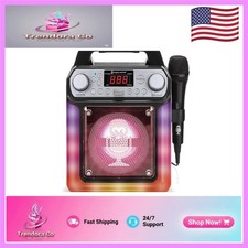 All-in-One Portable Karaoke Machine: Echo Features  Easy Transport   Black