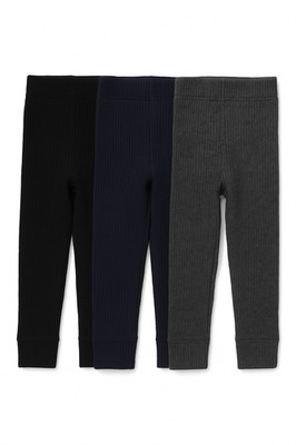 3er Pack Thermo Unisex Leggings Kinderleggings Gr 104-146 Jungen Mädchen Winter