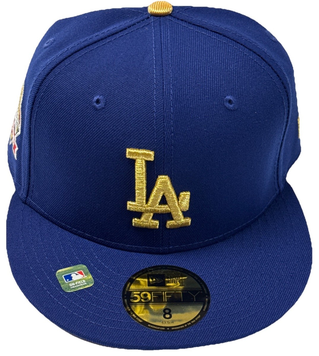 25ss 新品 SAINTM×××××× NewEra CAP DODGERS MLBGOLD 25 NEW ERA 59Fifty WORLD SERIES CHAMPIONS L. ÁNGELES