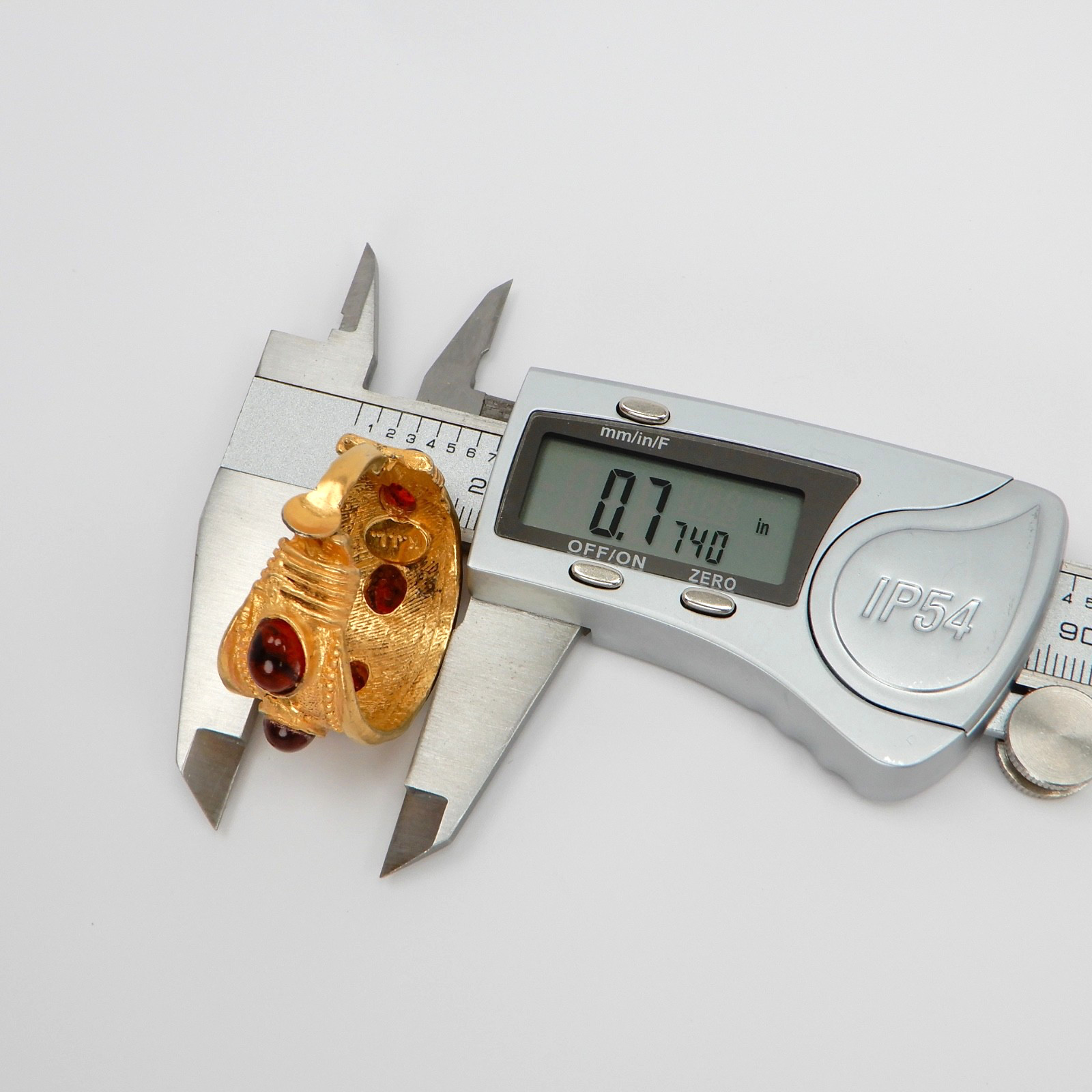 Vintage KENNETH J LANE Gold Tone Large Runway Hau… - image 18