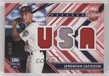 2018 Panini Elite Extra Edition USA Materials Red 36/49 Jeremiah Jackson hg6