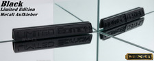 3D Limited Edition  Metall Auto Aufkleber Sticker Logo  KFZ Badge Schwarz Black