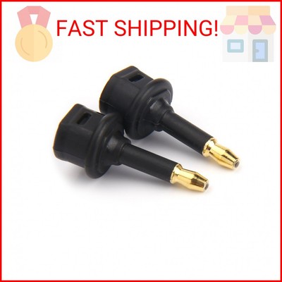 MOBOREST Digital Fiber Optic Toslink to 3.5mm Jack (Mini Toslink) Plug Adaptor D