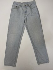 Vintage 90s Lee Jeans Size 32x32 Blue Light Wash Denim Pants Made In USA