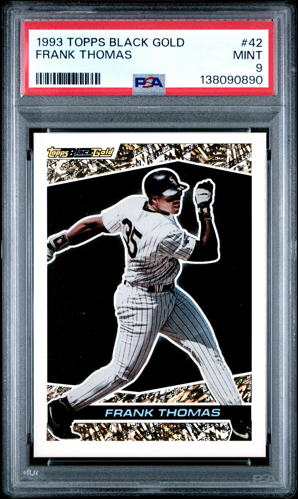 1993 TOPPS BLACK GOLD #42 FRANK THOMAS PSA 9