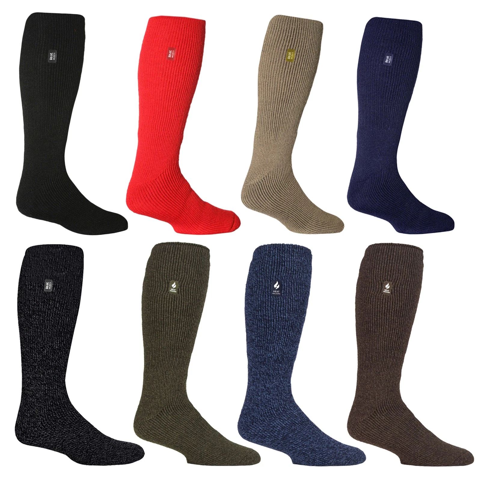 Heat Holders - Mens Extra Long Thick Thermal Knee High Socks 7-12 US