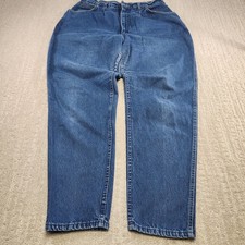 Vintage Lee Riders Jeans Women 32 Tapered Mom Jean USA Made Denim 90s High Rise